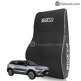 Gối Tựa Lưng ô tô BAIC BEIJING X7 Cao Cấp Sparco Italy - Dáng Thể Thao Công Thái Học - Vân Carbon