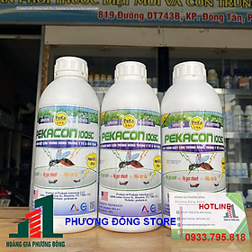 Thuốc diệt muỗi và côn trùng PEKACON 100SC-1 lít
