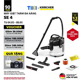 Mua (Sản xuất Châu Âu) Máy giặt thảm Karcher SE 4 - Công suất 1000W - Làm sạch thảm và hút bụi đa năng dùng cho gia đình - Hàng Chính Hãng