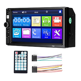 7 Inch Car MP5 Player Double Din Stereo FM Radio BT Hands-Free Calling Support TF Card/USB/AUX-IN Phone Reverse Picture