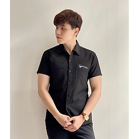 ÁO SƠ MI ĐŨI THÊU,TAY NGẮN,CÓ TÚI,CHẤT LIỆU VÃI THOÁNG MÁT,THIẾT KẾ HỌA TIẾT SIÊU NGẦU TRANG NEMO 36 FASHION