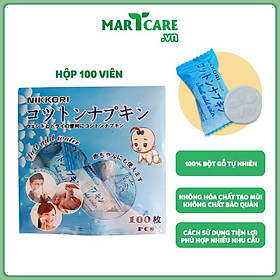 Mua ️️ Nikkori - Khăn Nén Dạng Viên Sản Xuất theo Công Nghệ Nhật Bản ( Hộp Lớn 100 Viên )