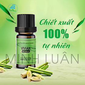 Tinh dầu sả chanh nguyên chất Vivian 10ml có kiểm định chất lượng