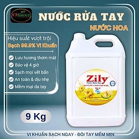 Nước rửa tay Zily can 9Kg - Tặng 1 dây xả vải Zily 10 gói