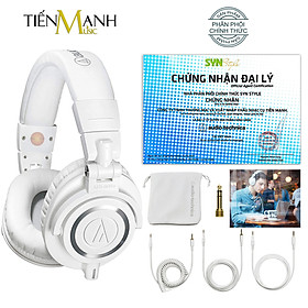 Mua  Màu Trắng  Tai Nghe Kiểm Âm Audio Technica M50X - Studio Monitor Headphones Professional ATH-M50X ATHM50X Hàng Chính Hãng