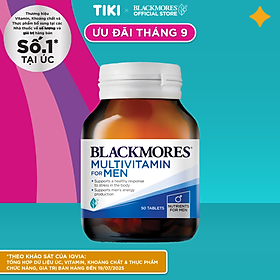 Vitamin Tổng Hợp Hỗ Trợ Sức Khỏe Nam Giới Blackmores Multivitamin For Men Lọ 50 Viên