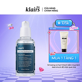 Tinh chất dưỡng da Dear, Klairs Rich Moist Soothing Serum 80ml