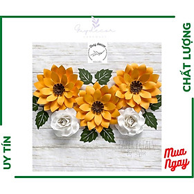 Mua Hoa giấy trang trí backdrop  hoa hồng giấy handmade  hoa trang trí tường SH15
