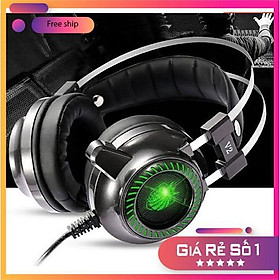 Mua Tai Nghe Gaming️FRRESHIP️Tai Nghe Chụp Tai Thiết Kế Ấn Tượng - Tai Nghe Có Dây Phát Sáng 7.1 V2