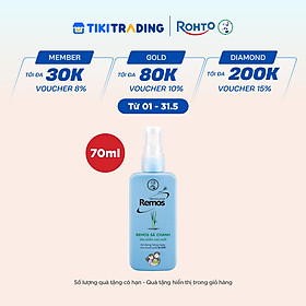 Dung dịch chống muỗi dạng phun sương Remos Mentholatum hương Sả Chanh 70ml