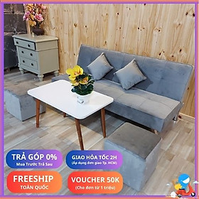 Mua  FREESHIP  Bộ Ghế Sofa Bed  Sofa Giường 1m7 Đa Năng BẰNG VẢI NHUNG  Thông Minh 2in1 Cao Cấp Nachu Home