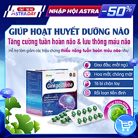 Viên uống hoạt huyết dưỡng não Ginkgo Biloba Hỗ trợ giảm đau đầu hoa mắt