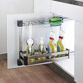 Kệ đựng chai lọ tẩy rửa pull-out ecalite el-ng109 - hàng chính hãng