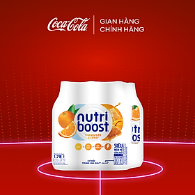 Lốc 6 Chai Sữa Nutriboost Thế Hệ Mới Hương Cam 297ml/Chai Sale 6.6 Coca-Cola Official Store