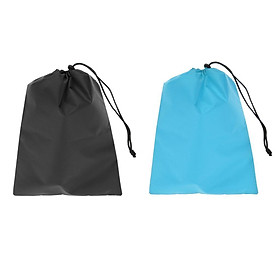 2 Pieces Waterproof Drawstring Storage Bag Stuff Bag For Clothes Shoes