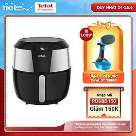 Nồi chiên không dầu vỏ thép Tefal EY701D15 - Dung tích 5.6L Size lớn XXL Công suất 1700W - Hàng chính hãng