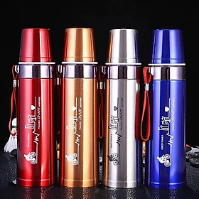 Mua Bình Giữ Nhiệt Nóng Lạnh Cao Cấp Pure Healthy Happy 800ml  Bình Giữ Nhiệt Inox304 Không Gỉ Có Nắp Đậy Chống Tràn - Hàng chính hãng