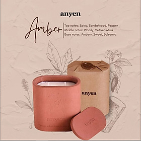 Mua Nến thơm - Amber (Scent of Warm Amber) - ANYEN CANDLE