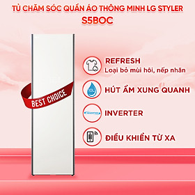 S5BOC - Tủ chăm sóc quần áo thông minh LG S5BOC - Hàng chính hãng (chỉ giao HCM)