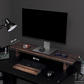 Mua Kệ màn hình máy tính - Laptop - DEERNOR - Gỗ tự nhiên nguyên khối - 80 cm