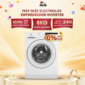 Máy giặt cửa trước 8kg Electrolux EWF8024D3WB - Hàng chính hãng (chỉ giao HCM)