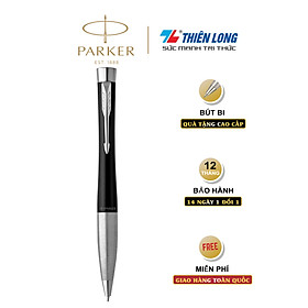 Bút bi cao cấp Parker Urban Twist URB X-Muted Black CT TB-S0735950 - Thép không gỉ