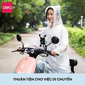 Áo Mưa 1 Người Trong Suốt Eva Deli - Siêu Dày Chống Thấm Nước Cho Mưa To Phong Cách Thời Trang Nhiều Màu Sắc Tươi Trẻ, Phù Hợp Cho Cả Nam Nữ