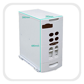 Mua Thùng Đựng Gạo Thông Minh B18 Dung Tích 18kg Âm Tủ
