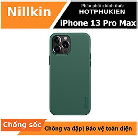 Ốp lưng cho iPhone 13 Pro Max chống sốc mặt lưng nhám hiệu Nillkin Super Frosted Shield Pro cho khả năng chống sốc cực tốt, chất liệu cao cấp, mặt lưng nhám sang trọng - Hàng nhập khẩu