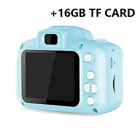 Hd Digital Camera 2 Inch Cartoon Mini Camera with 16G memory Card Children Birthday Gift