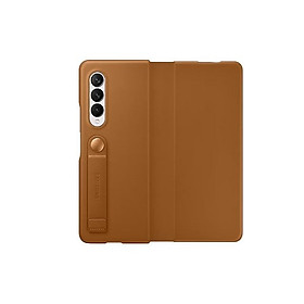 Bao da Samsung nắp gập Galaxy Z Fold3 5G-Leather Flip Cover-Hàng chính hãng