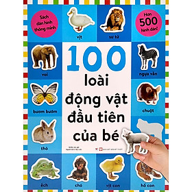 Sách Dán Hình Thông Minh - 100 Loài Động Vật Đầu Tiên Của Bé