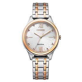 Đồng Hồ Nữ Citizen Eco-Drive Dây Thép Không Gỉ EM0506-77A - Mặt Trắng (32mm)