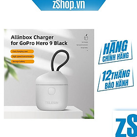 Mua Hộp Sạc 3 Telesin Allin Box Kèm 2 Pin Cho GoPro HERO 9  HERO 10 (Hàng Chính Hãng)