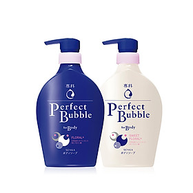 Bộ đôi sữa tắm dưỡng ẩm SENKA PERFECT BUBBLE( S.Tắm D.Ẩm SK PFW-Hương H.Hồng & Đinh Hương 500ml + Hương Linh Lan & Hoa Nhài 500ml)