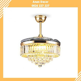 Mua Quạt trần đèn cánh xếp trang trí hiện đại XD 108