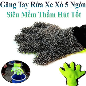 Mua Găng Tay Rửa Xe Xỏ 5 Ngón Siêu Mềm Dễ Dàng Luồng Lách Nơi Hẹp