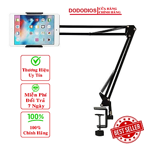 [Chính hãng] giá đỡ ipad điện thoại, máy tính bảng, kẹp đầu giường, cạnh bàn đa năng xoay 360 độ - Hàng chính hãng DODODIOS - Kẹp 1 máy