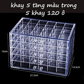 Mua Hộp khay đựng Đá phụ kiện 5 Tầng 5 ngăn 120 Ô