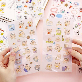 Bộ sticker cute Hình dán Miếng Dán Trang Trí Chống Thấm Nước Hình Ngộ Nghĩnh Đáng Yêu