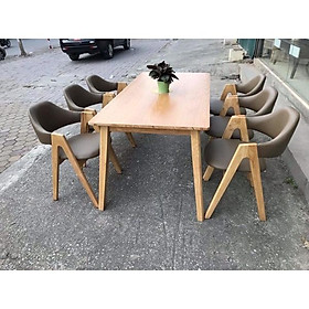 Mua Set Bàn Ăn 6 Ghế Ema (ghế chữ A)