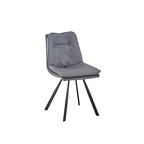 Ghế ăn da chân sắt êm ái bền đẹp decor phòng ăn gia đình - Ghế bàn ăn phong cách Châu Âu, Ghế ngồi coffee đẹp