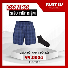 COMBO SIÊU TIẾT KIỆM QUẦN ĐÙI + TẤT CỔ CAO NAM MAY 10 (GIAO MÀU NGẪU NHIÊN)