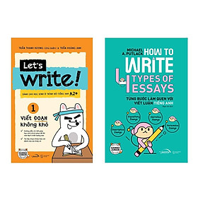 Sách Combo: Let’s Write! + How To Write 4 Types Of Essays - Alphabooks - BẢN QUYỀN