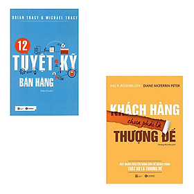 Hình ảnh Bộ 2 cuốn sách về phương pháp bán hàng: 12 Tuyệt Kỹ Bán Hàng - Khách Hàng Chưa Phải Là Thượng Đế