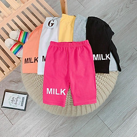 Lyvyshop - (Cotton SG chính phẩm) Quần legging lửng siêu dễ thương cho bé 09-23kg