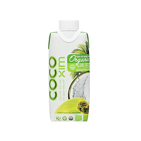 Nước dừa đóng hộp Organic 100% dừa tươi nguyên chất - Thương hiệu COCOXIM 330ml