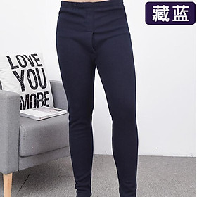 Mùa Đông Trang Nam Quần Lót Sinh Nhiệt Đáy 7xl 6xl Plus Kích Thước Nam Cotton Ấm Chắc Chắn Xanh Navy Xám Quần Lót Quần - XL