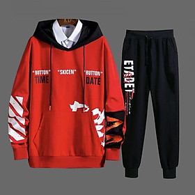 SET BỘ NỈ UNISEX NAM NỮ IN CHỮ SKICEN + ETADET