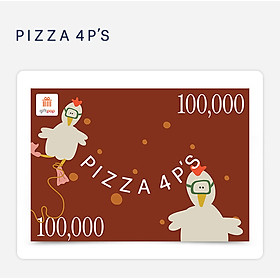 Hình ảnh sách Giftpop - Phiếu Quà Tặng Pizza 4P's 100K